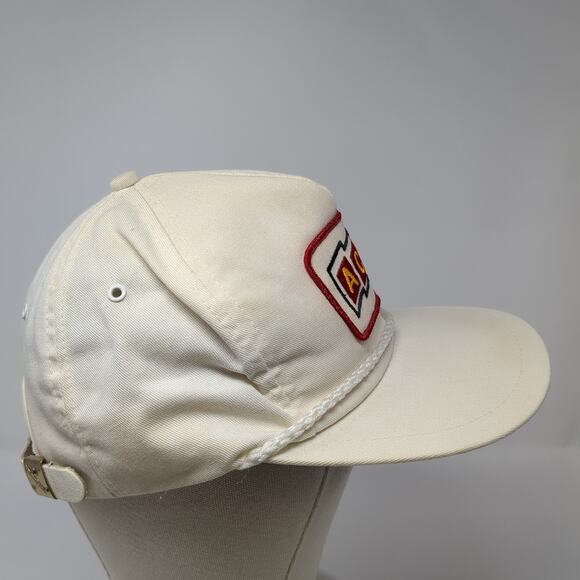 ACRE Slideback Trucker Hat White One Size Embroidered Rope K-Brand Vintage USA - Picture 5 of 9